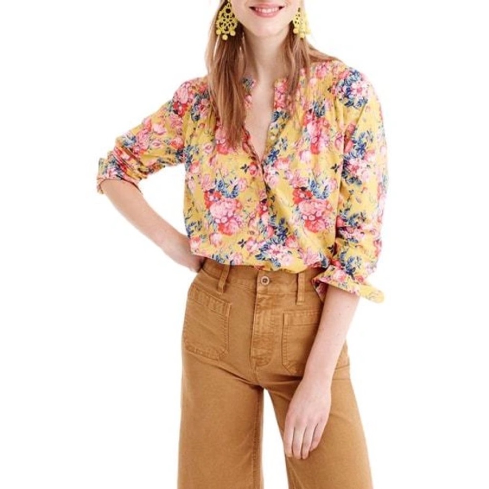 J. Crew Classic Popover Liberty in Magical Bouquet